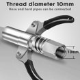 thumbnail image 3 of 2pcs Quick Release Lock Oil Injection 10000PSI Grease Gun Coupler Double Handle, 3 of 5