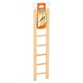 thumbnail image 2 of (3 pack) Walmart 7-Step Wooden Bird Ladder for Parakeets & Finches, Brown, 2 of 6