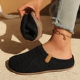 thumbnail image 2 of KIJBLAE Women's Mesh Fabric Closed Toe Slide Slippers, Flat Soft Sole Lightweight One Step Indoor Outdoor Casual Slides Black 40, 2 of 8