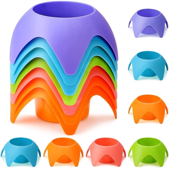 7 Pack Beach Cup Holders, Beach Vacation Essentials Accessories, Multicolor