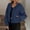 Navy, variant on Vivianyn HD Women's Distressed Frayed Hem Denim Jacket, Casual Button Down Coat,Khaki,Size S-XXL