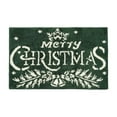 thumbnail image 1 of Christmas Decor White Snowflake Green Christmas Tree Christmas Floor Mat Soft and Absorbent Machine Washable Anti Shower Mat Bedroom and Living Room Floor, 1 of 8