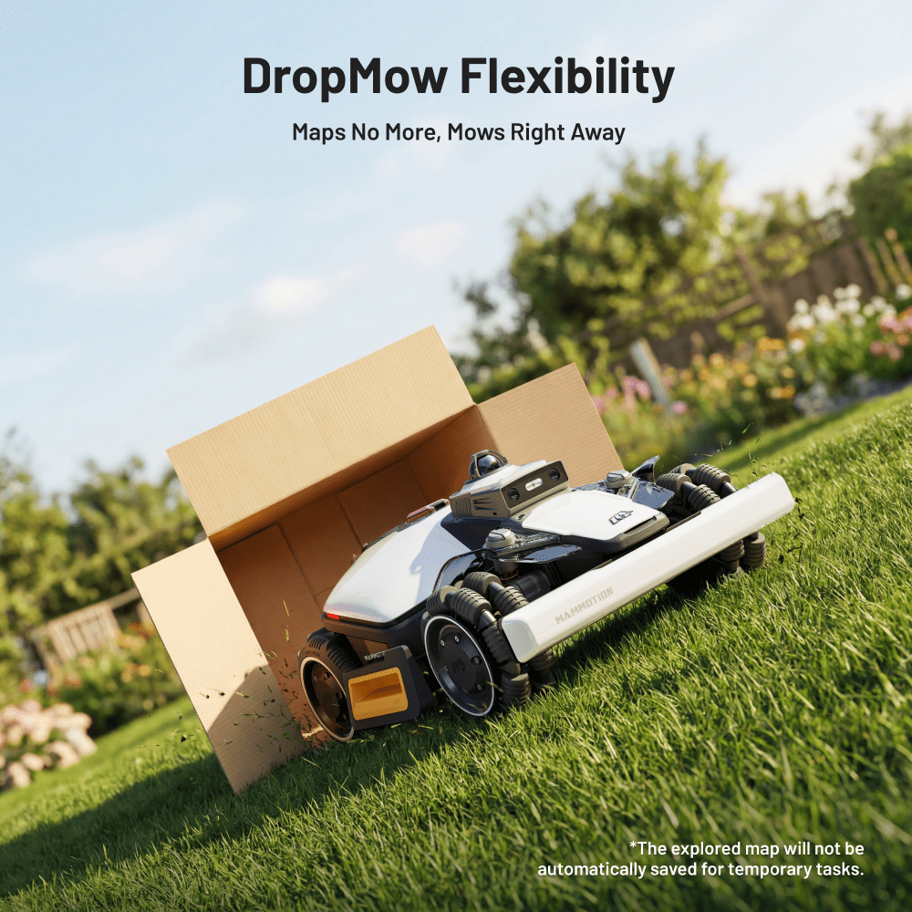 Mammotion LUBA mini 2 AWD 1500H Robot Lawn Mower, 0.37Acres,360° LiDAR+Dual-Cam AI Vision, 80% Slopes,2.2-4.0 in Cutting Height