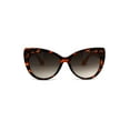 thumbnail image 2 of Girls Kid Size Thick Plastic Designer Style Large Cat Eye Sunglasses Tortoise Yellow Brown, 2 of 4