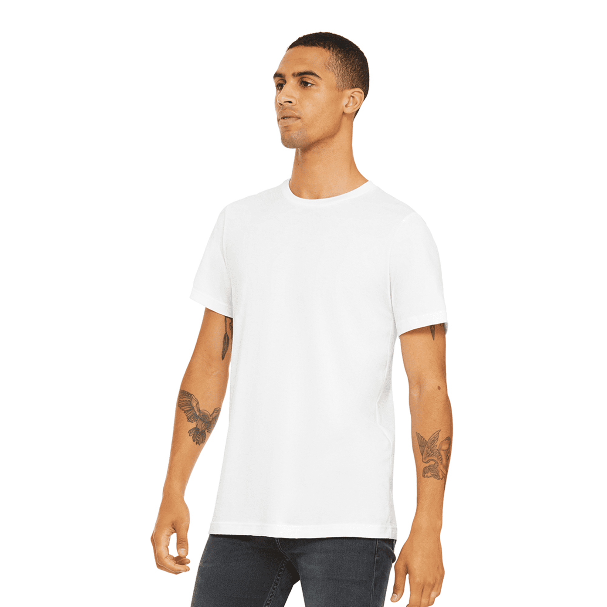 BELLA+CANVAS Adult Unisex Short Sleeve Crew Neck T-Shirt for Crafting, White, Xlarge