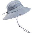 thumbnail image 1 of Sombrero para el Sol Hombres Mujeres Senderismo Gorra de Safari Sombrero de Cubo de Verano Plegable al Aire Libre Sombrero de Pescador Anti UV,Grey ER, 1 of 5