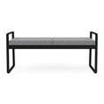 thumbnail image 4 of Gansett Reception Waiting Room Steel 2-Seat Bench / Black Steel / Gray, 4 of 5