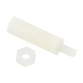 thumbnail image 1 of Uxcell M2.5 Tornillos de Separación 40 Paquete Nylon Hex PCB Separadores Tuercas (15mm6mm, Blanco), 1 of 6