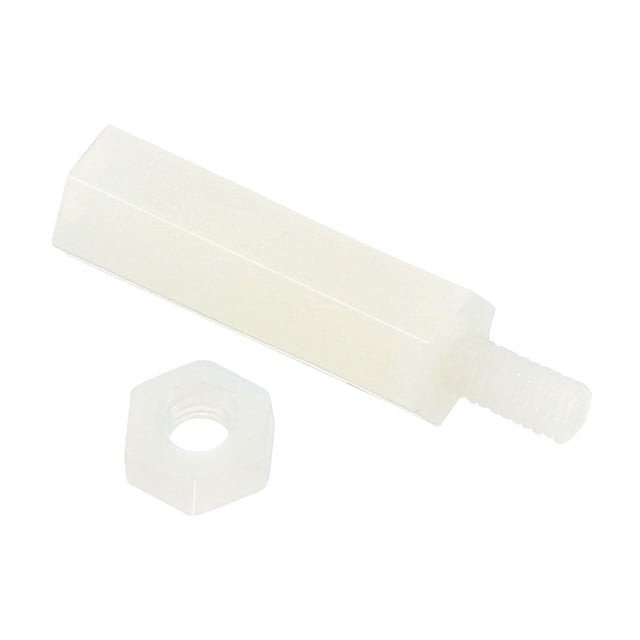 Uxcell M2.5 Tornillos de Separación 40 Paquete Nylon Hex PCB Separadores Tuercas (15mm6mm, Blanco)