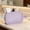 Purple, variant on Byujiro Breathable Mesh Travel Toiletry Pouch Portable Zippered Cosmetic Bag Lightweight Organizer with Handle for Daily & Trips