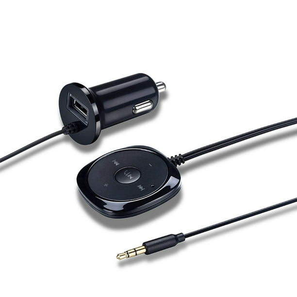 Adaptateur Bluetooth portable pour voiture, clip d'aération pour microphone  intégré dans le récepteur Bluetooth, chargeur de voiture USB 2,1 A 