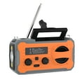 thumbnail image 1 of BotaniNest 4 Color Solar & Hand Crank Emergency Radio With 8000mAh Power Bank IPX3 Water FM/AM/WB Receiver & LED Flashlight (Model 328) Orange/Green/Black/Gray, 1 of 6