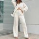 thumbnail image 3 of Conjuntos de pantalones anchos con estampado de leopardo para mujer, atuendo informal holgado de moda, conjuntos de 2 piezas, ropa de verano, 2024, 3 of 5