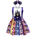 thumbnail image 1 of Vestido de princesa de las niñas de Disney Mickey Halloween calabaza sin mangas sirena Ariel disfraz Vestido para niños fiesta de cumpleaños vestido de graduación 2T (Tag100) Gao Jinjia LED, 1 of 2