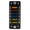 thumbnail image 1 of Car Plastic Fuse Box 6 Ways Flame Retardant Fuse Holder with Double Fuses, 1 of 9