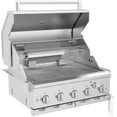 thumbnail image 3 of Spire 5-Burner Built-In Propane Gas Island Grill Head in Stainless Steel with Rear Burner, 3 of 5