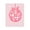 Pink Disco Ball Ribbon, variant on Stupell Industries Coastal Disco Oyster on Stripes Black Floating Frame Canvas Art, 17 x 21, by Lil' Rue