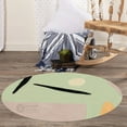 thumbnail image 5 of 11X11 Wool Rug, Green Color, Bed, Living room, Round Carpet, Geometric Carpet, Tufted Rugs, 5 of 7