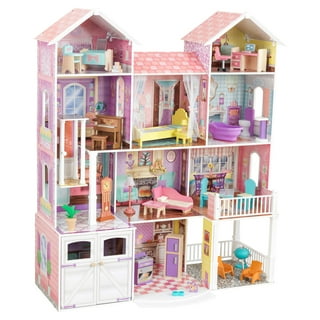 Gardenised Wooden Doll House with Toys and Furniture Accessories with LED  Light for Ages 3 plus QI004210 - The Home Depot