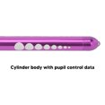 thumbnail image 3 of Portable Medical Inspection Pen Lamp, Bright Acrylic Bulb, Portable Design, Easy On Off, Built In Ruler, Pupil Comparison Chart for Nurses Doctor, Physical Reversal Technology, 3 of 7
