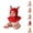 Red, variant on Knit Scarf Hat Integrated Set 0-24 Months - Autumn Winter Warm Beanie With Attached Neck Warmer, Soft Woolen Hooded Caps For Baby Boys Girls Outdoor Protection