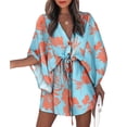thumbnail image 1 of Qarigey Vestidos con cordones para mujer irregular para mujer Mangas elegantes Cordón Mini vestido corto Playa Vacaciones Oficina Mujer Prendas para la parte del cuerpo Typ4 3XL, 1 of 5