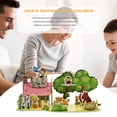 thumbnail image 4 of VONKY 3D Paper Assembly House Model Children DIY Paper Building Architecture Model Kids Early Educational Toy Type 3, 4 of 9
