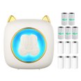 thumbnail image 1 of Riwcyla Pocket Printer Portable Thermal Printer Wireless BT Connection 203DPI for Picture Label DIY Handcraft List Meno Notes Journal Receipt Paper Instant Sticker with 6 Roll Thermal Paper + 5 Adh, 1 of 6