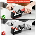 thumbnail image 3 of AGCAN 2 Pack Knife Sharpener, 4-Stage Ceramic Stone Kitchen Knife Sharpeners with Non-slip Base, Diamond Rods Knife Sharpening System for Kitchen Knives, Scissors, 3 of 7