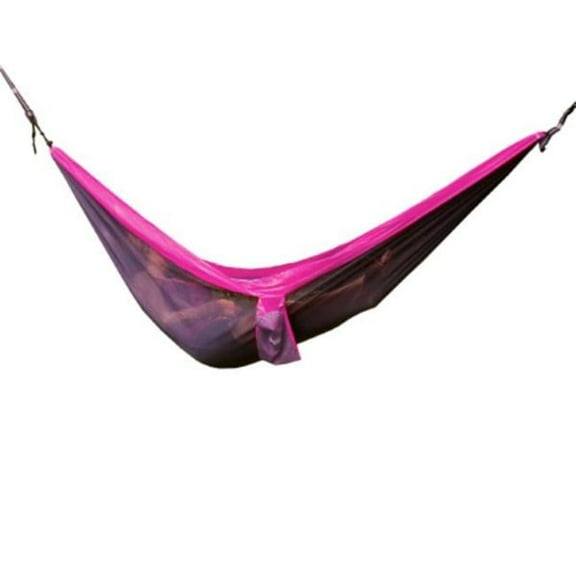 Algoma A41 2924MP Double Nylon Hammock, Purple & Gray