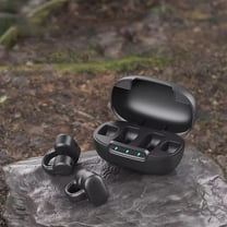 Earbuds for school, Hwkond Bluetooth Headphones Clip-on Bluetooth 5.3 Chip HIFI Sound Quality Long-lasting Battery Life HD Call Smart Noise Reduction, Black, Up to 60% Off