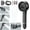 Dark Gray, variant on Ion Drops Shower Head, High Pressure Shower Head and Hose Set with 4 Filters, 59‘’ Hose & Bracket, 4 Spray Modes & Pause Switch, Ion Drops Filtered Showerhead with Handheld, Gray