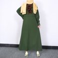 thumbnail image 5 of Bescita Robe Longue à Manches Longues et Col Rond pour Femmes, Ample, Longueur Cheville, Liquidation, 5 of 5