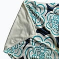 thumbnail image 2 of Simply Daisy 50" x 60" Flower Power Fleece Throw Blanket, Teal, 2 of 4