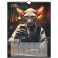 thumbnail image 6 of Neorosiri Badass Cats 2026 Wall Calendar – 12 Unique Cat Designs for Humor and Style, Perfect for Home or Office Décor, Great Gift Option for Cat Lovers, 12 PCS, 6 of 9