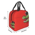 thumbnail image 3 of Fotbe Cool Crocodile With Sunglasses Bolsa Térmica con Estampado y Forro de Aluminio Grueso Bolsa de Almuerzo con Bolsillo Frontal para Hombres y Mujeres, Ideal para Trabajo, Escuela, 3 of 8