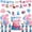 Blue pink ornament, variant on Western Gender Reveal Party Supplies, Cowboy Theme Disposable Tableware Set, Hanging Decorations Kit