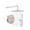 Silver A, variant on EastVita Round Shower System. 12 Inch Rainfall Shower Head With Handheld Combo. Wall Mounted Shower System Shower Fixtures With Pressure-Balanced Valve. Matte Black/Brushed Nickel
