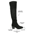 thumbnail image 4 of Journee Collection Womens Zivia Tru Comfort Foam Wide Calf Stacked Heel Over The Knee Boots, 4 of 8