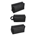 thumbnail image 1 of 3 uds bolsa de cosméticos de malla Baoblaze Nylon negro portátil, 1 of 8
