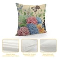 thumbnail image 4 of GOSMITH Throw Pillow Covers Happy Today Butterfly Floral Pillow Covers Throw Cushion Case Spring Decorations for Sofa Living Room Couch Bed, 4 of 5