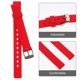 thumbnail image 4 of EeaseMX Correa de silicona universal de 12 mm para reloj, resistente al agua, de repuesto, deportiva y de moda (roja), 4 of 8