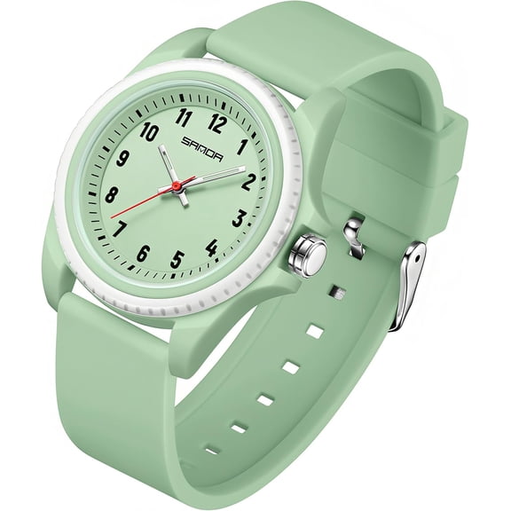 Women’s Waterproof Quartz Watch, 5ATM Sport Casual Analog Wristwatch with TPU Band, Acrylic Crystal, Stainless Steel Back – Multiple Color Options