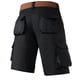 thumbnail image 3 of pstuiky Pantalones cortos para hombre, Pantalones cortos casuales de moda para hombre con múltiples bolsillos, estilo cargo, para trabajo, lisos Pantalones cortos cargo, 3 of 8