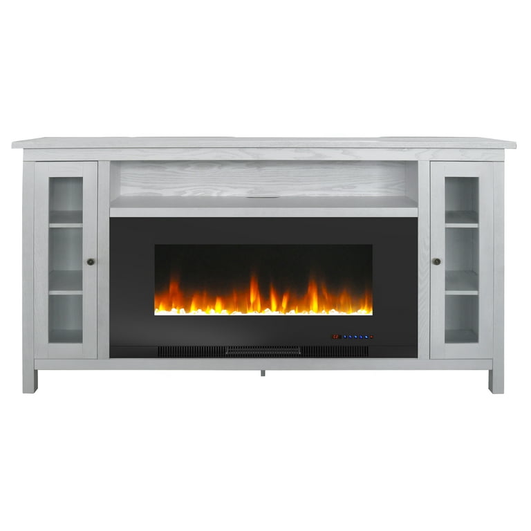 Fireplace tv stand 70 inch sales white