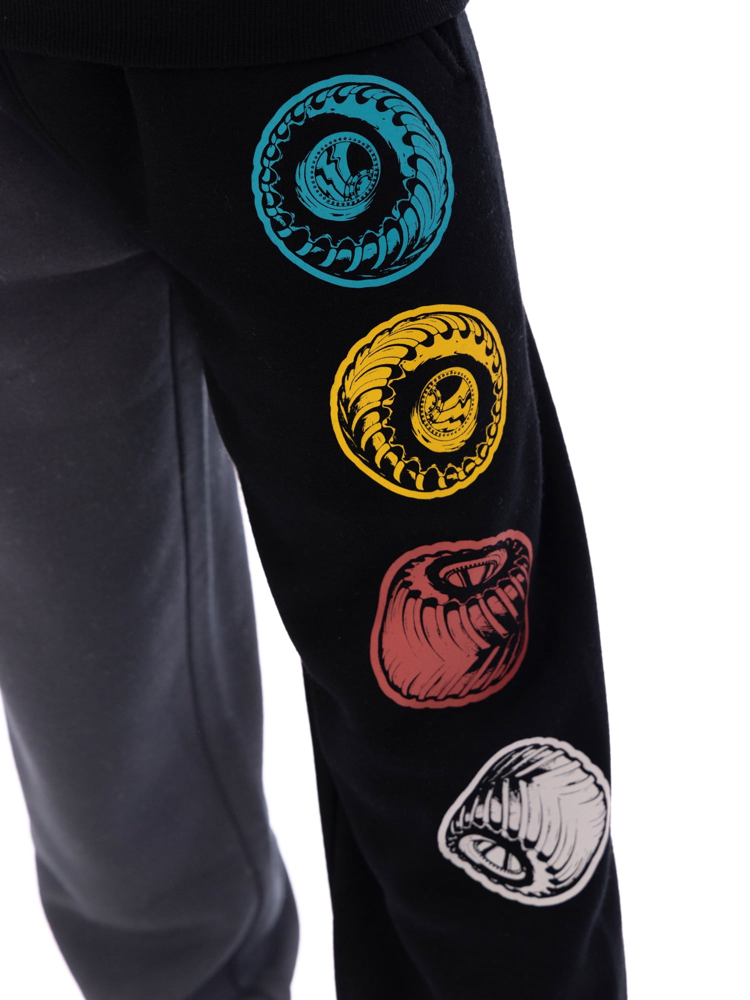 Monster Jam Boy's Graphic Hoodie with Matching Jogger Pant, 2 Piece Set, Sizes 4-16