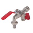 thumbnail image 2 of Double Valve Faucet 1 Inlet 2 Outlet Washing Machine Zinc Alloy Ball Valve Garden Accessories, 2 of 3