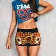 thumbnail image 3 of Daiia Sunflower Gnomes and Bees Pattern Women's Workout Shorts Biker Shorts - High Waisted Workout Spandex Tummy Control Gym Running Yoga Shorts-Medium, 3 of 8