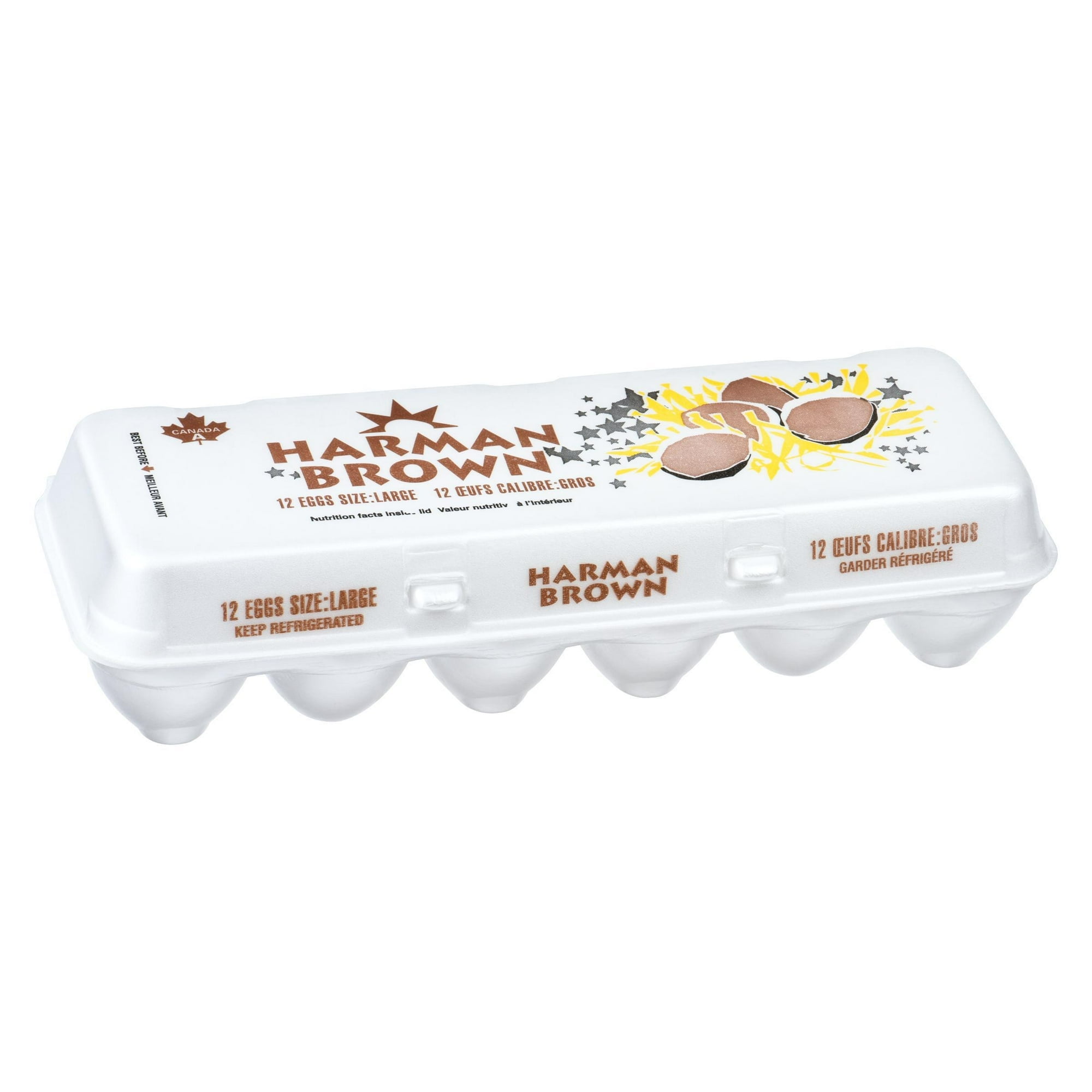 Harman Large Brown Eggs, 12 Pack