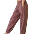 thumbnail image 2 of Wangscanis Women Sports Pants,Middle Waist Elastic Slacks, 2 of 6